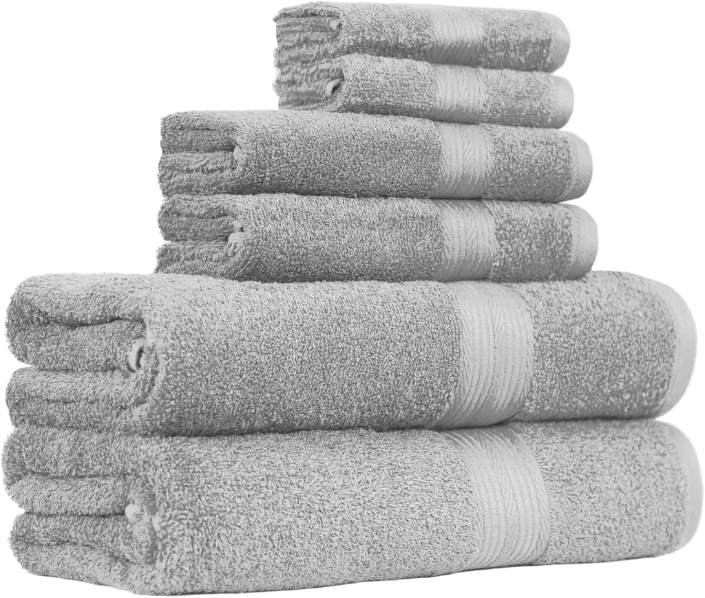 6 Piece Oversized Fade resistant Towel set