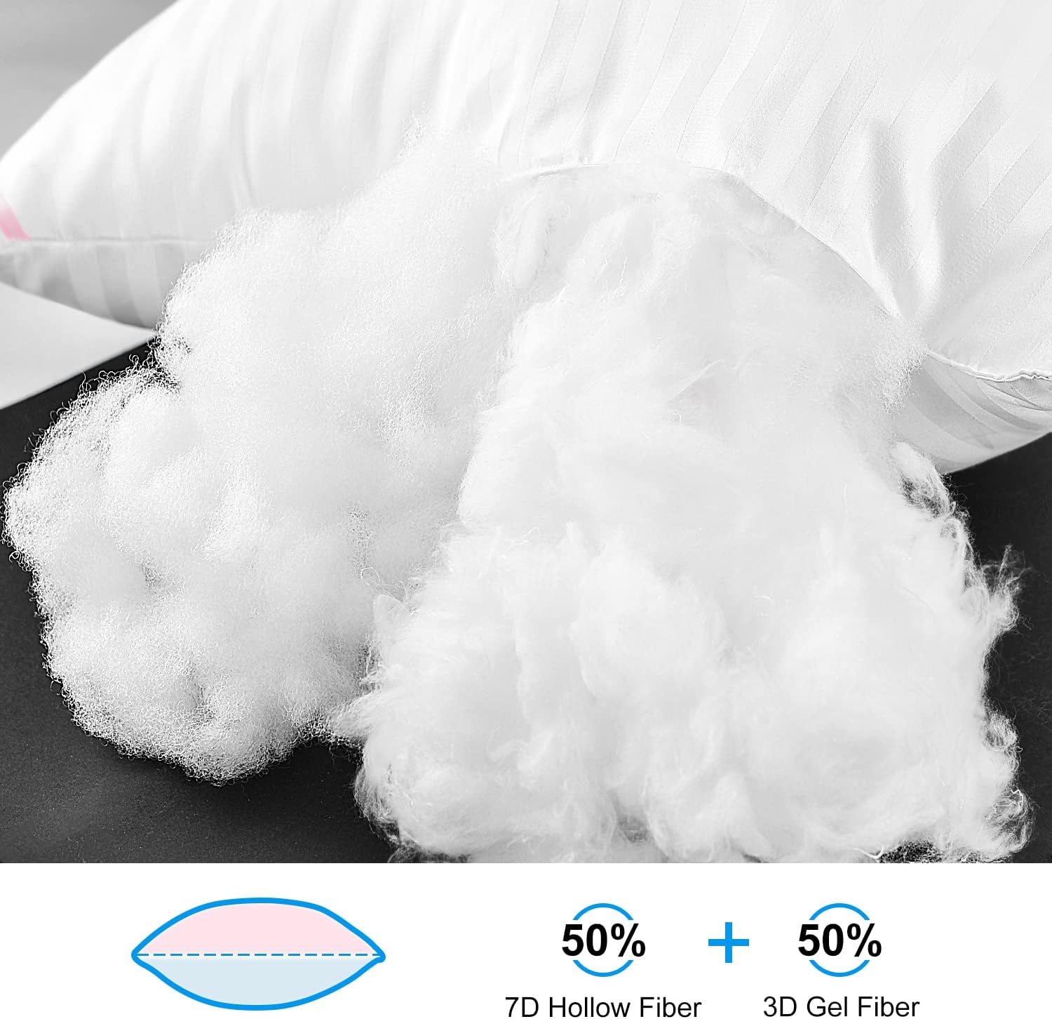 Bed Pillows for Sleeping 2 Pack Queen Size