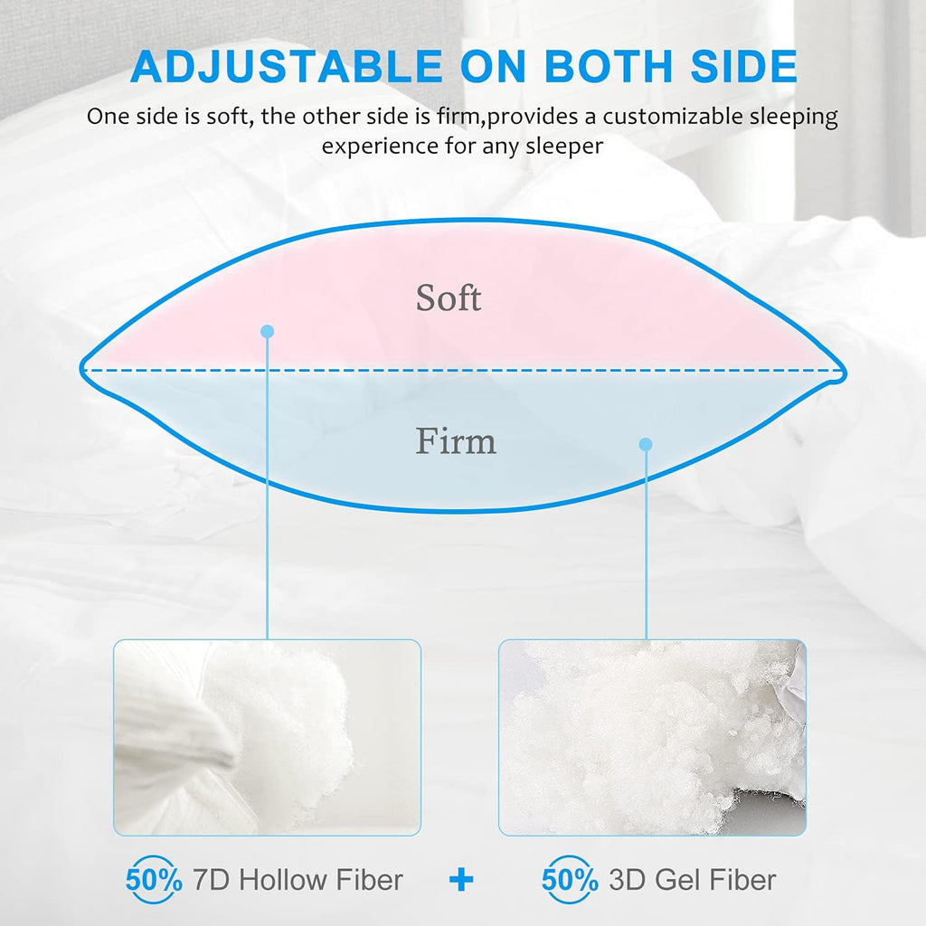 Bed Pillows for Sleeping 2 Pack Queen Size