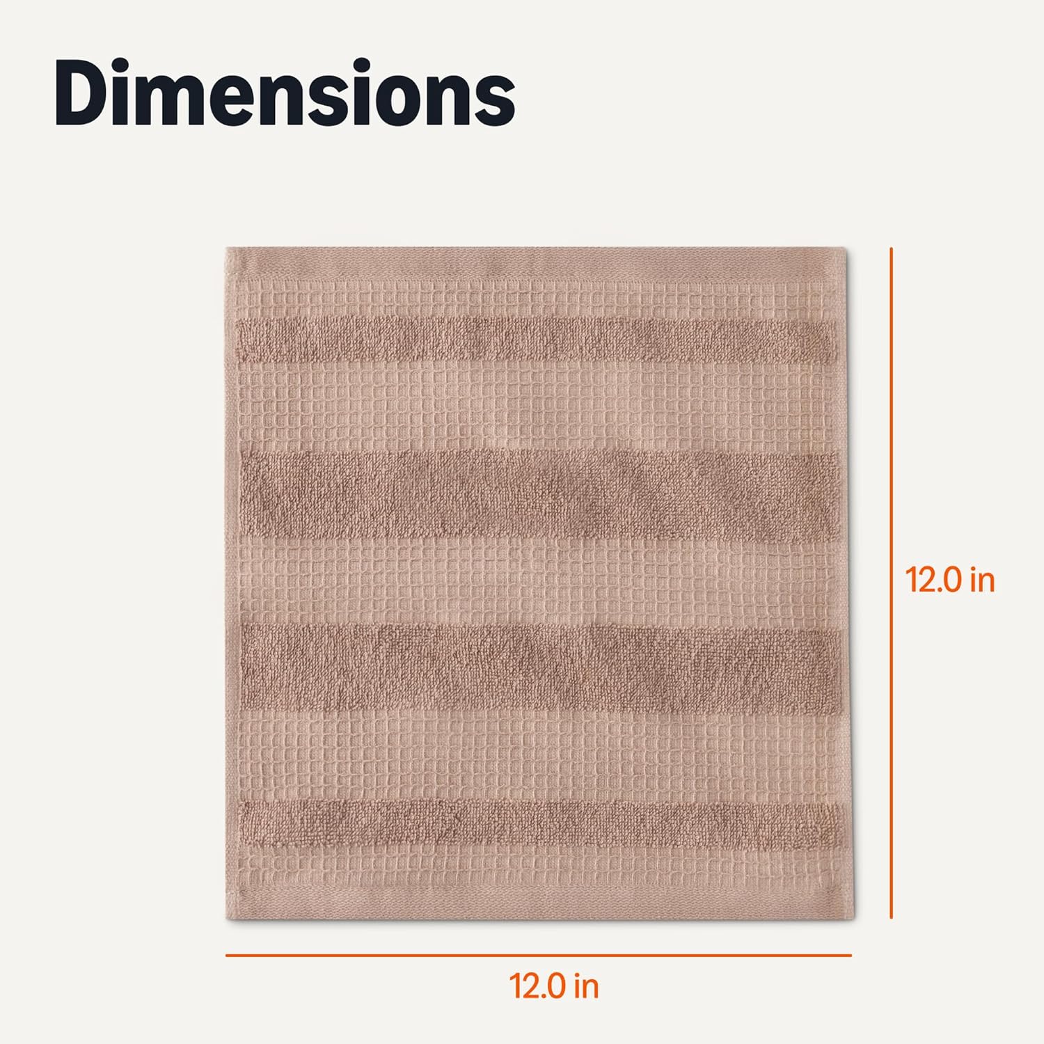 Organic Cotton Waffle Kitchen Dish Cloths - 6Pc